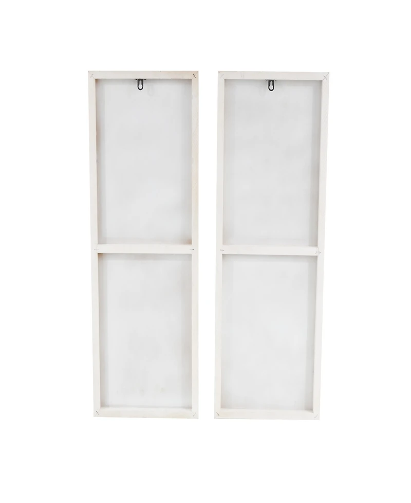 Rosemary Lane Wood Contemporary Wall Art, Set of 2