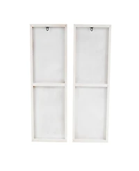 Rosemary Lane Wood Contemporary Wall Art, Set of 2