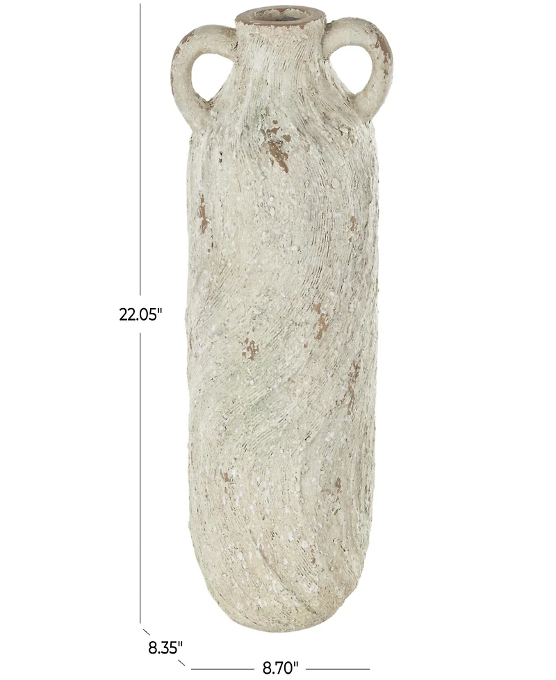 Rosemary Lane Magnesium Oxide 22" Contemporary Vase