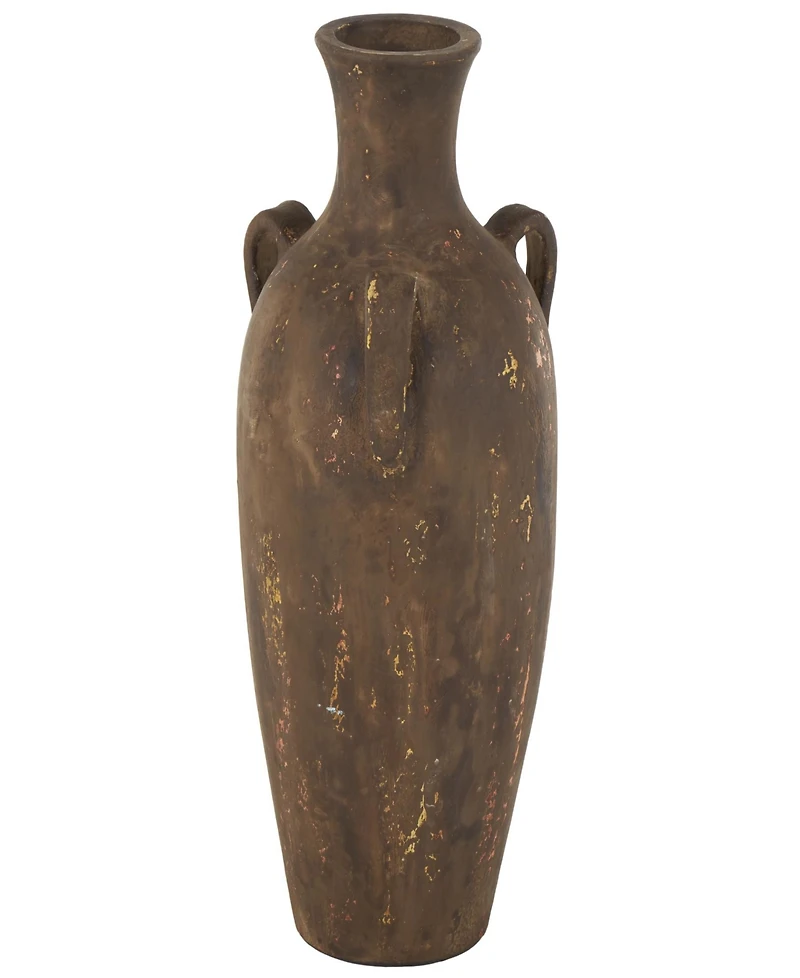 Rosemary Lane Ceramic 24.4" Farmhouse Vase with Handles
