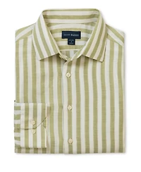 Scott Barber Men's Coastal Linen Stripe, Sage