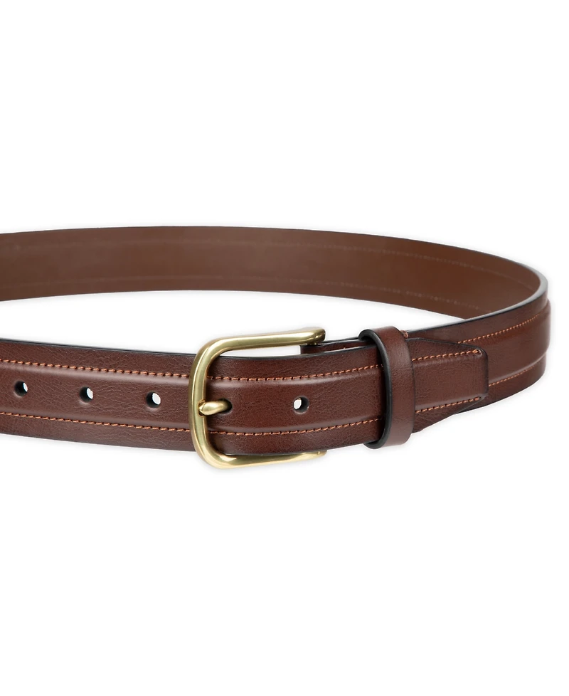 Club Room Men's Cut Edge Trapunto Stitched Casual Belt