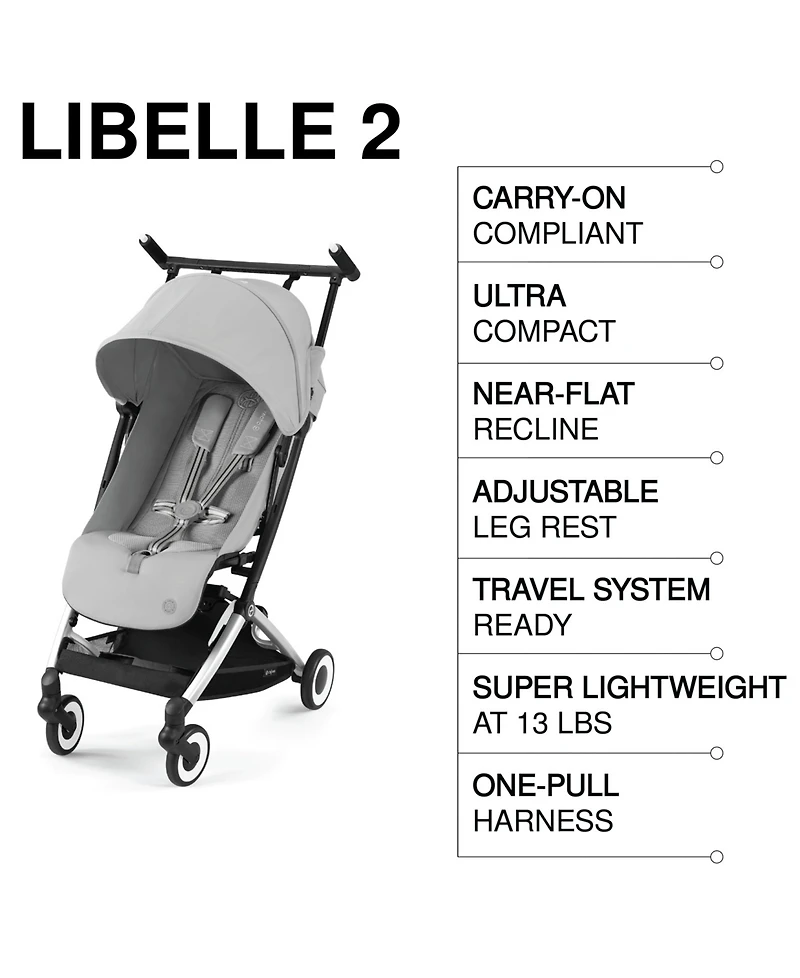 Cybex Infant Libelle 2 Ultra-Compact Lightweight Travel Stroller