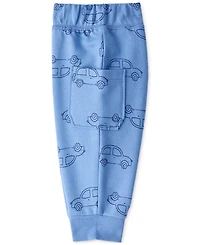 Carter's Baby Boys Cotton Cars Little Brother Long-Sleeve Bodysuit & Pants, 2 Piece Set