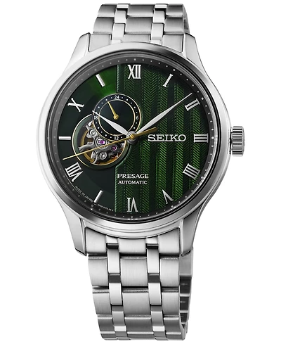Seiko Men's Automatic Presage Japanese Garden Stainless Steel Bracelet Watch 42mm