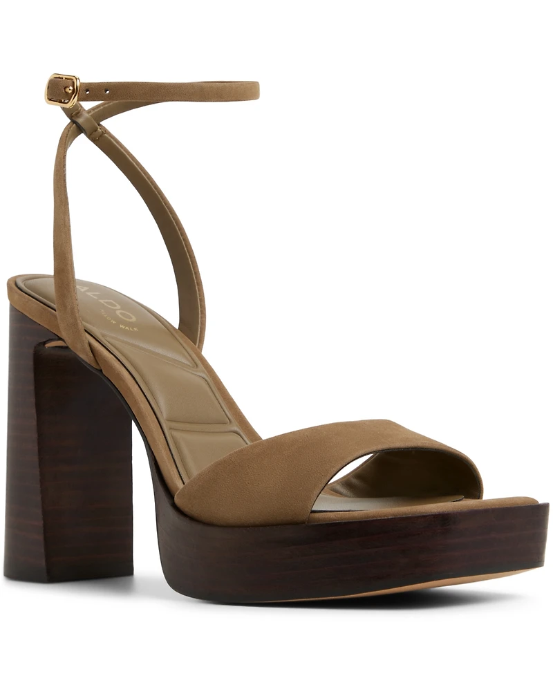 Aldo Women's Lothon Two-Piece Platform Heeled Dress Sandals