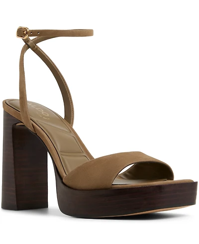 Aldo Women's Lothon Two-Piece Platform Heeled Dress Sandals