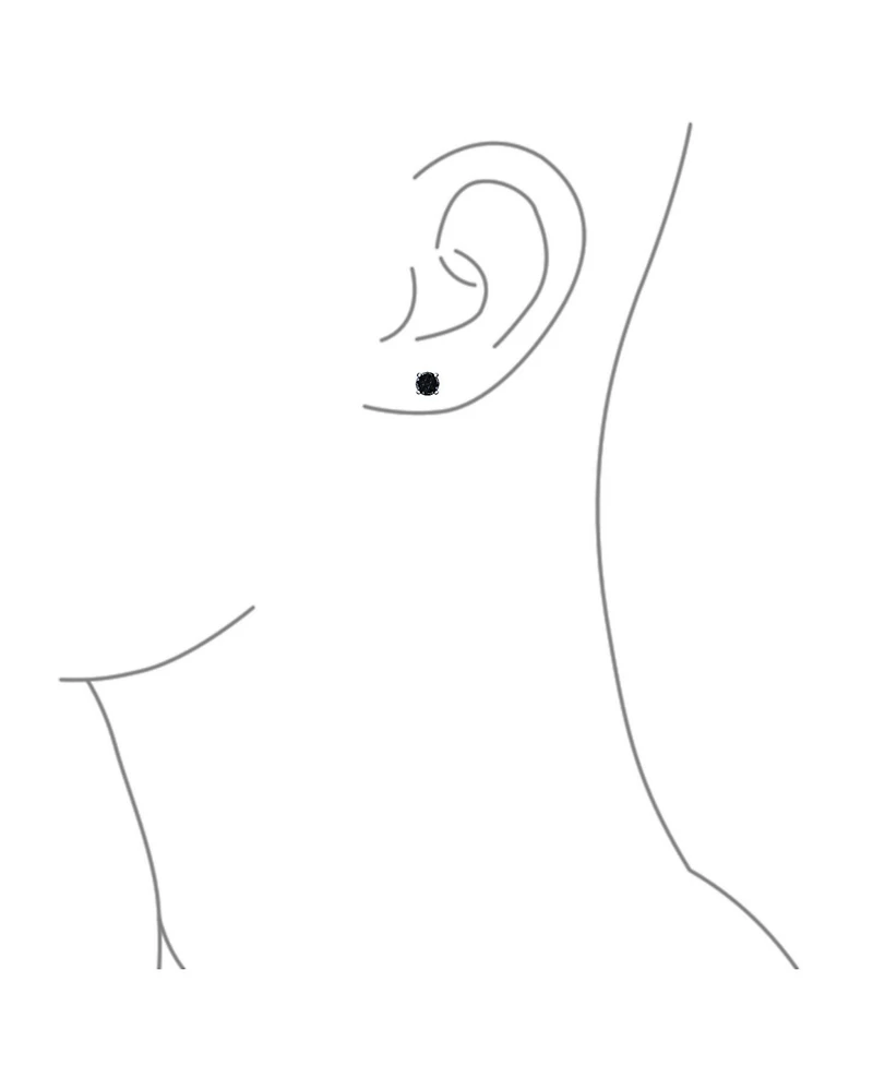 Bling Jewelry Set of 2 Round Black Clear Cubic Zirconia Invincible Cut Stud Earrings 5MM