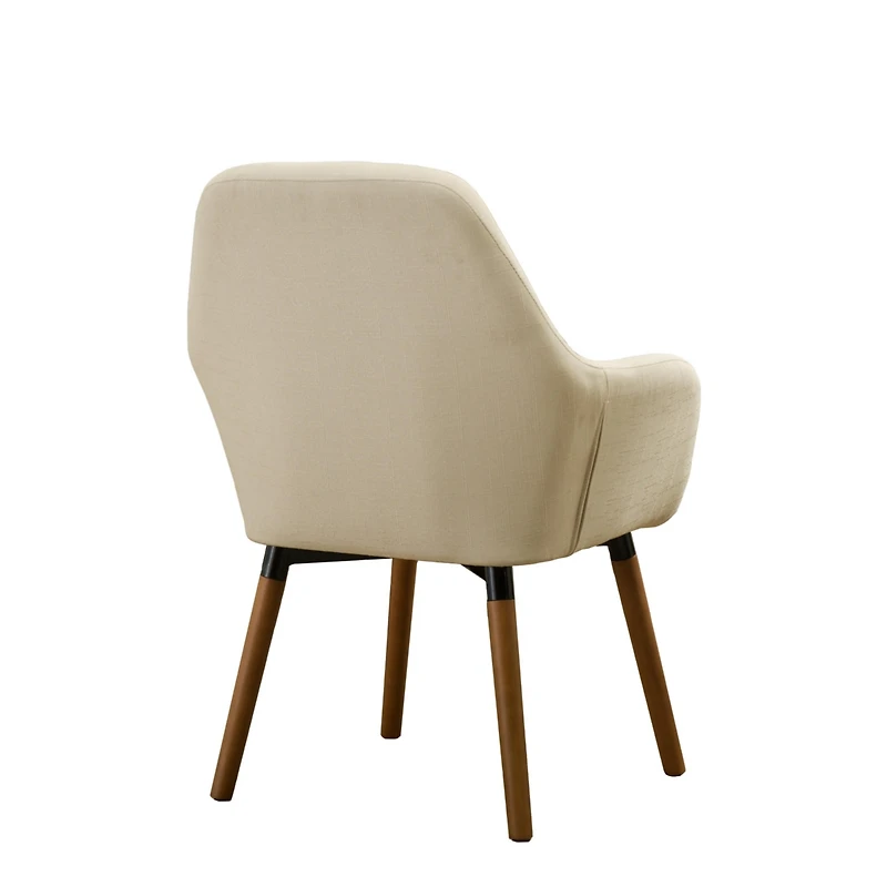 Streamdale Contemporary Fabric Accent Chair, Tan