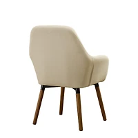 Streamdale Contemporary Fabric Accent Chair, Tan