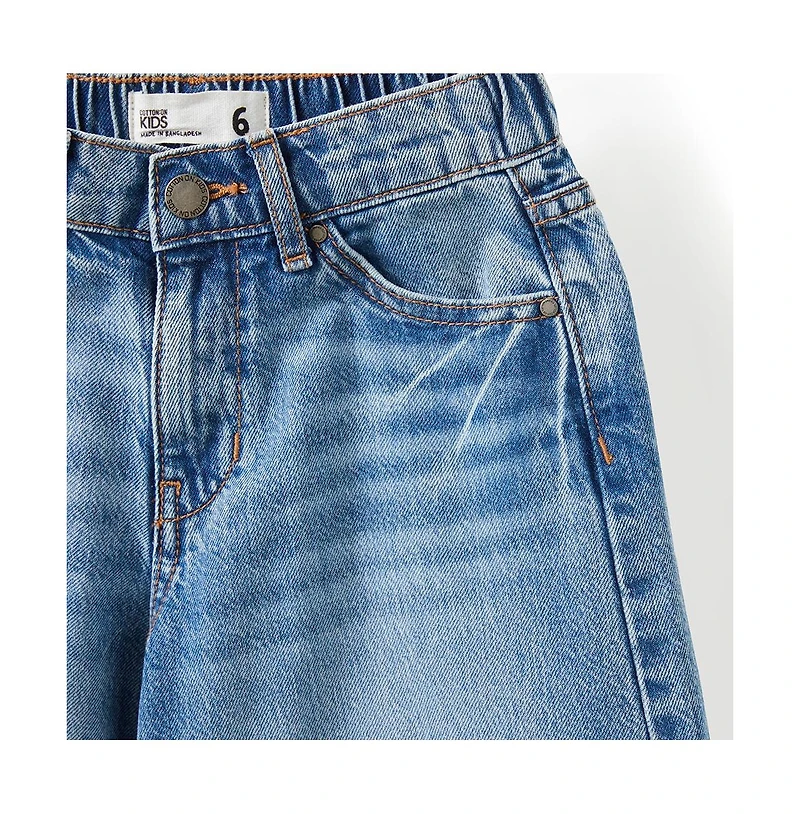 Cotton On Little Boys Jayden Denim Jort