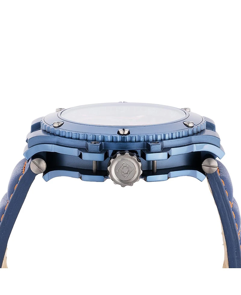 Invicta Men's 47382 Invicta Racing Quartz Multifunction Blue, Silver, Orange Dial Watch