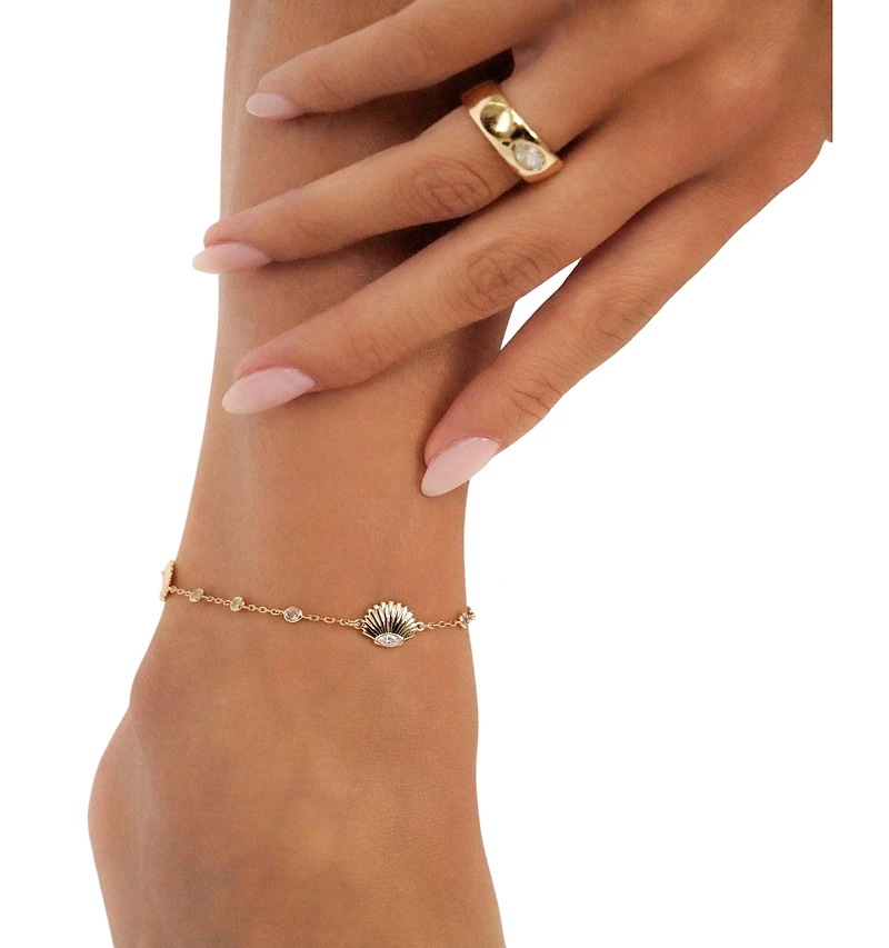 Ettika Santorini Shell Anklet