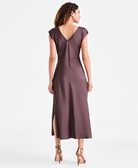 Sam Edelman Women's Cap-Sleeve Side-Slit Midi Dress