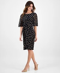 Connected Women's Butterfly-Sleeve Sheath Dress