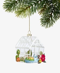 Holiday Lane Eclectic Charm Glass Greenhouse Ornament, Macy's Exclusive