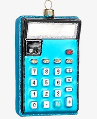 Holiday Lane Eclectic Charm Glass Calculator Ornament, Macy's Exclusive