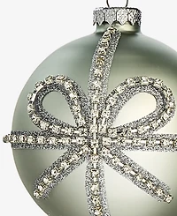 Holiday Lane Gilded Glamour Beaded Bow Ball Ornament, Macy's Exclusive
