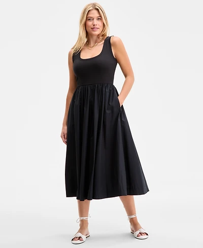 On 34th Women's Sleeveless Scoop-Neck Midi Dress, Exclusively at Macy's