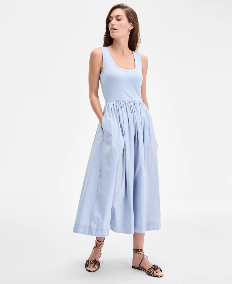 On 34th Women's Sleeveless Scoop-Neck Midi Dress, Exclusively at Macy's