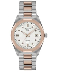 Tissot Women's Swiss Prc 100 Solar Two-Tone Stainless Steel Bracelet Watch 34mm