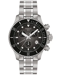 Tissot Men's Swiss Chronograph Seastar 1000 Stainless Steel Bracelet Watch 38mm
