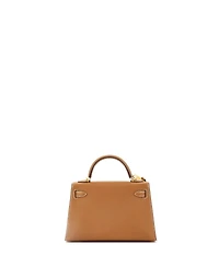 Pre-Owned Hermes Kelly 20 Handbag Brown Epsom with Gold Hardware