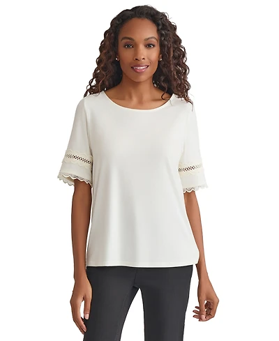 Jones New York Women's Round-Neck Slouchy Blouse