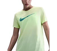 Nike Women's Dri-fit Logo Crewneck Short-Sleeve T-Shirt