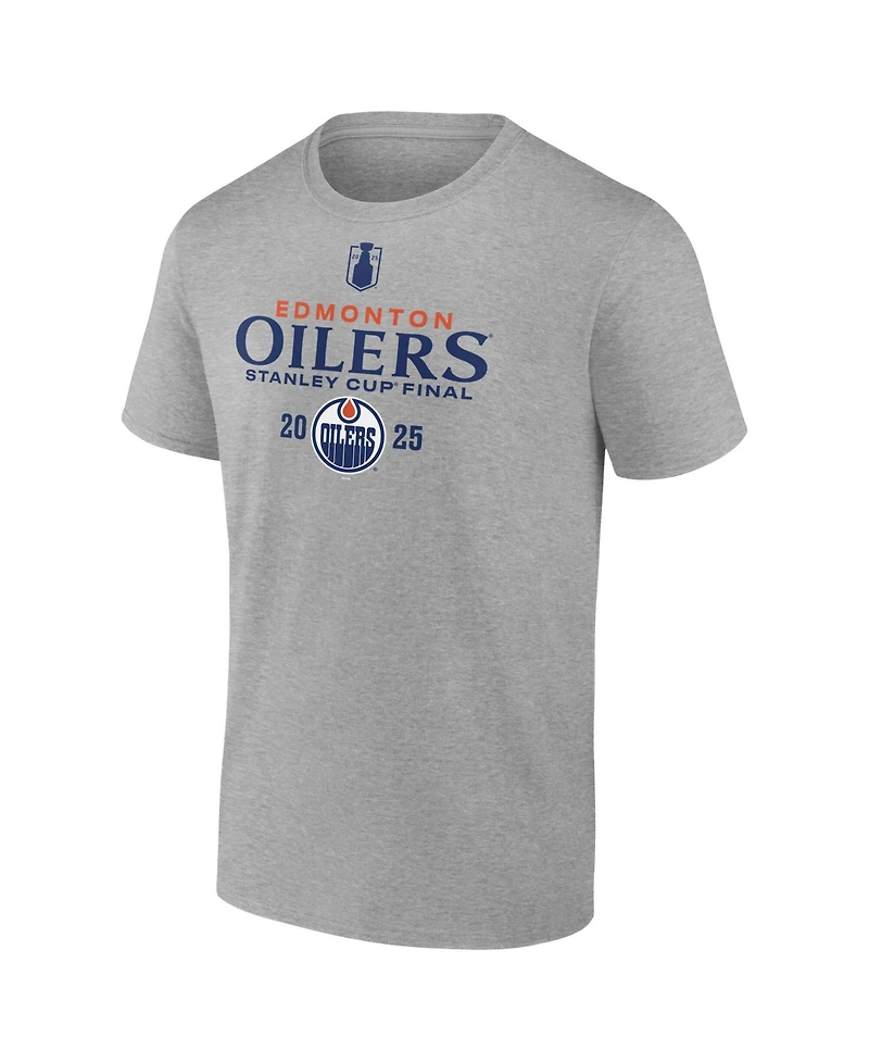 Fanatics Men's Steel Edmonton Oilers 2025 Nhl Stanley Cup Playoffs Roster T-Shirt