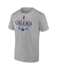 Fanatics Men's Steel Edmonton Oilers 2025 Nhl Stanley Cup Playoffs Roster T-Shirt