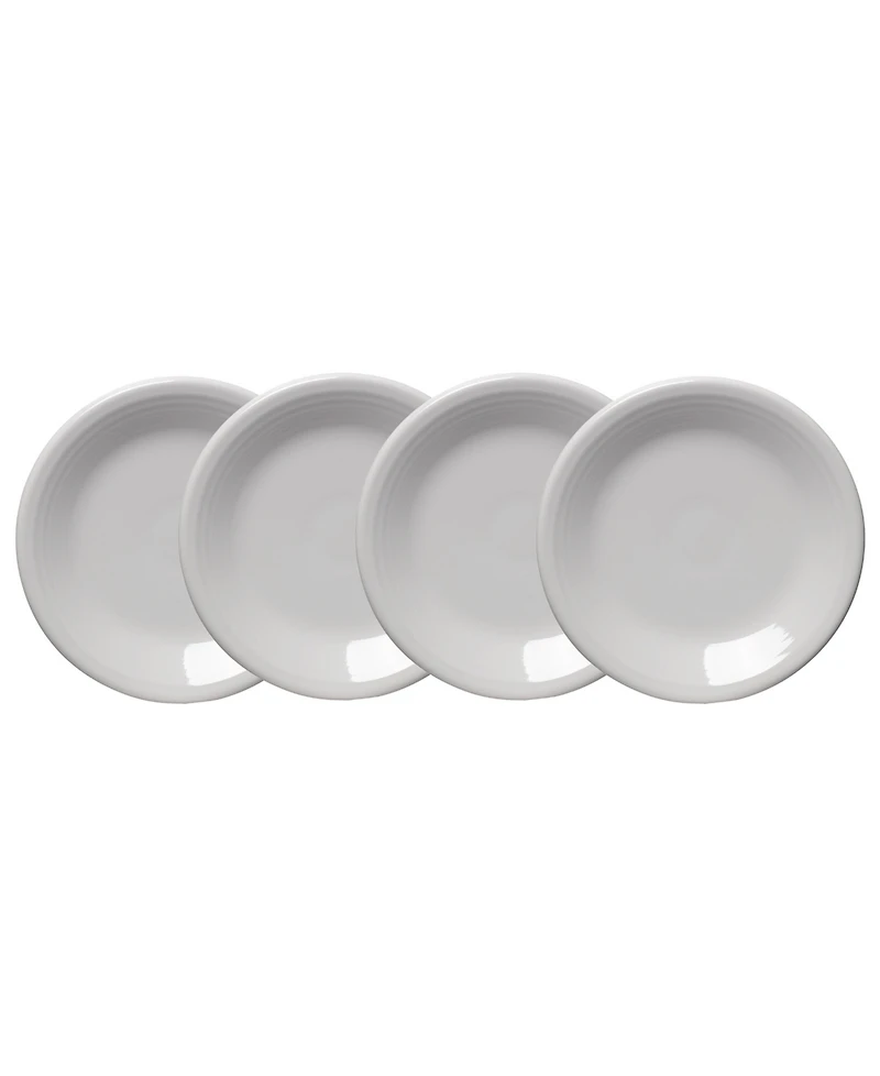 Fiesta White Classic Rim Salad Plates, Set of 4