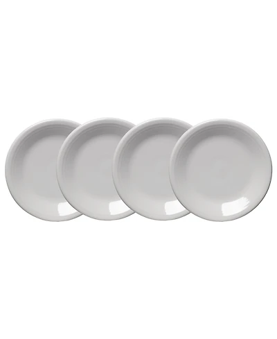 Fiesta White Classic Rim Salad Plates, Set of 4
