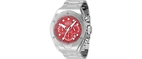 Invicta Men's 47744 Invicta Racing Quartz Chronograph Silver, Red