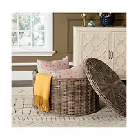 Jesse Wicker Storage Coffee Table