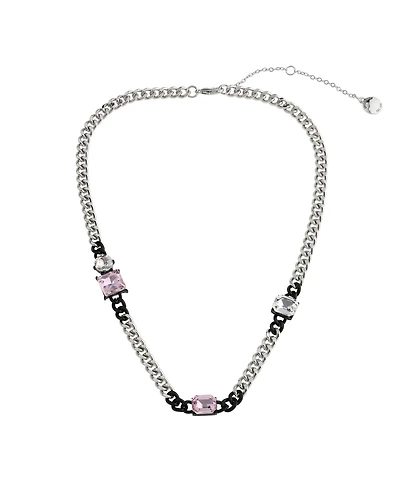 Steve Madden Punk Romance Stone Bib Necklace