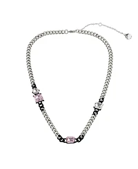 Steve Madden Punk Romance Stone Bib Necklace