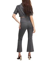 Good American Women's Soft Stretch Ponte Kick Flare Pants