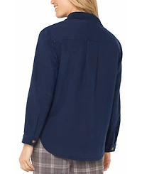 Liverpool Los Angeles Women's Button-Front Shirt Jacket