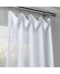 Half Price Drapes Double Layered White Sheer Curtain