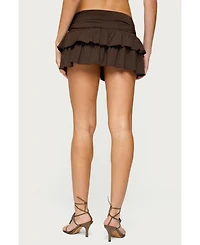 Edikted Women's Katarina Ruffle Mini Skirt