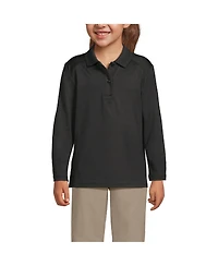 Lands' End Girls Long Sleeve Feminine Fit Rapid Dry Polo Shirt