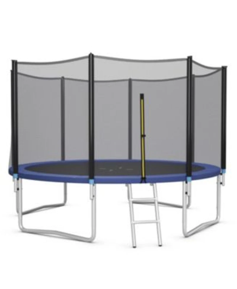 Outdoor Trampoline Bounce Combo with Closure Net Ladder