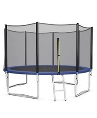 Outdoor Trampoline Bounce Combo with Closure Net Ladder