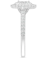 Diamond Marquise Double Halo Engagement Ring (5/8 ct. t.w.) in 14k White Gold