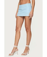 Edikted Women's Avalai Linen Look Mini Skort