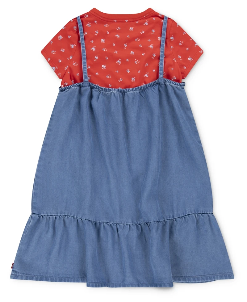 Levi's Big Girls Layerable Dress with T-Shirt