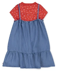 Levi's Big Girls Layerable Dress with T-Shirt