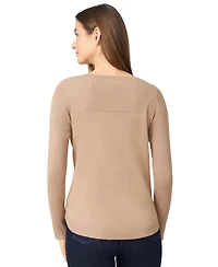 Melissa Paige Women's Boat Neck Long-Sleeve Sweater