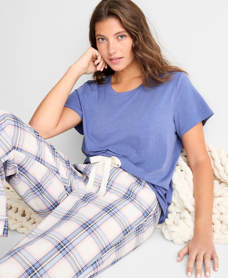 State of Day Women's Poplin Pajama Pants, Xs-3X, Macy's Exclusive